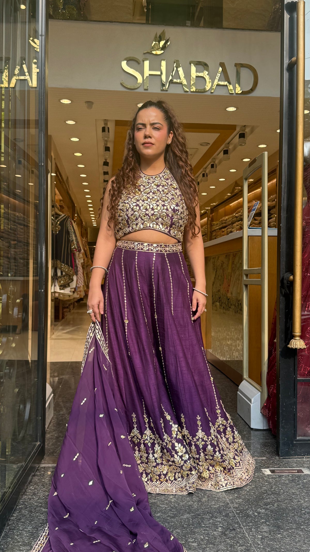 Designer Raw Silk Indo-Western Set with Handworked Gotta Work | Premium Ethnic Wear | Up to Size 44
