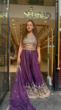 Designer Raw Silk Indo-Western Set with Handworked Gotta Work | Premium Ethnic Wear | Up to Size 44