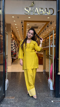 Rayon Cotton Farshi Salwar Coord Set with Lace Work