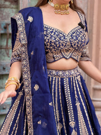 Tafta silk fabric | sequence and dori work