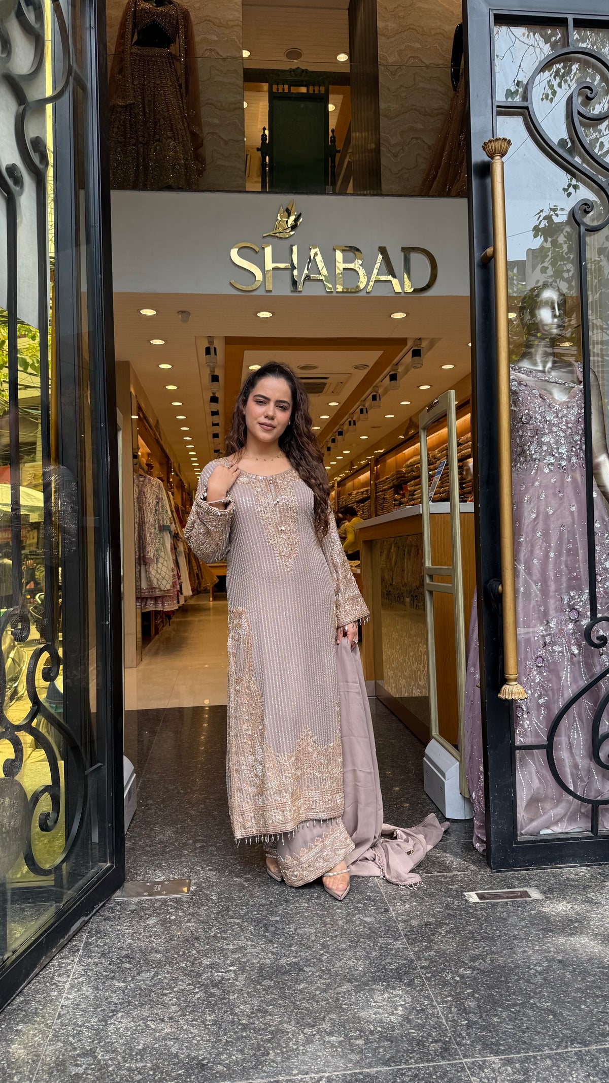 Luxury Georgette Suit Set with Sequin & Hand Bead Work | Premium Designer Ethnic Wear