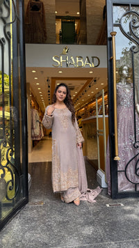 Luxury Georgette Suit Set with Sequin & Hand Bead Work | Premium Designer Ethnic Wear