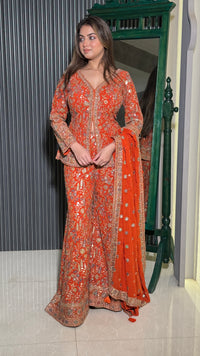 Premium Georgette Suit Set with Neem Zari Work