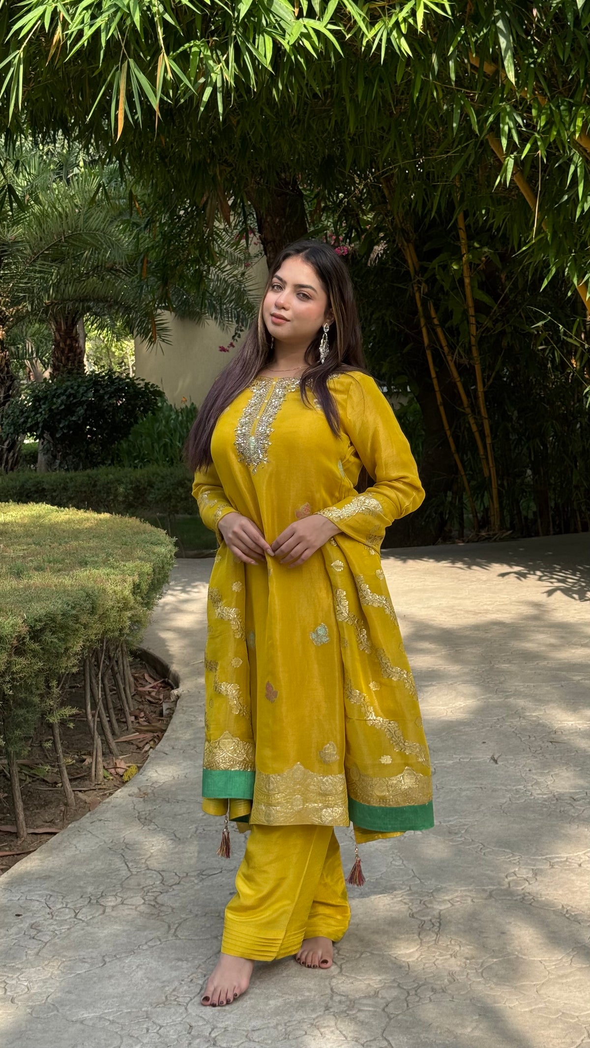 Banarasi Yellow Suit – Traditional Elegance with a Modern Touch