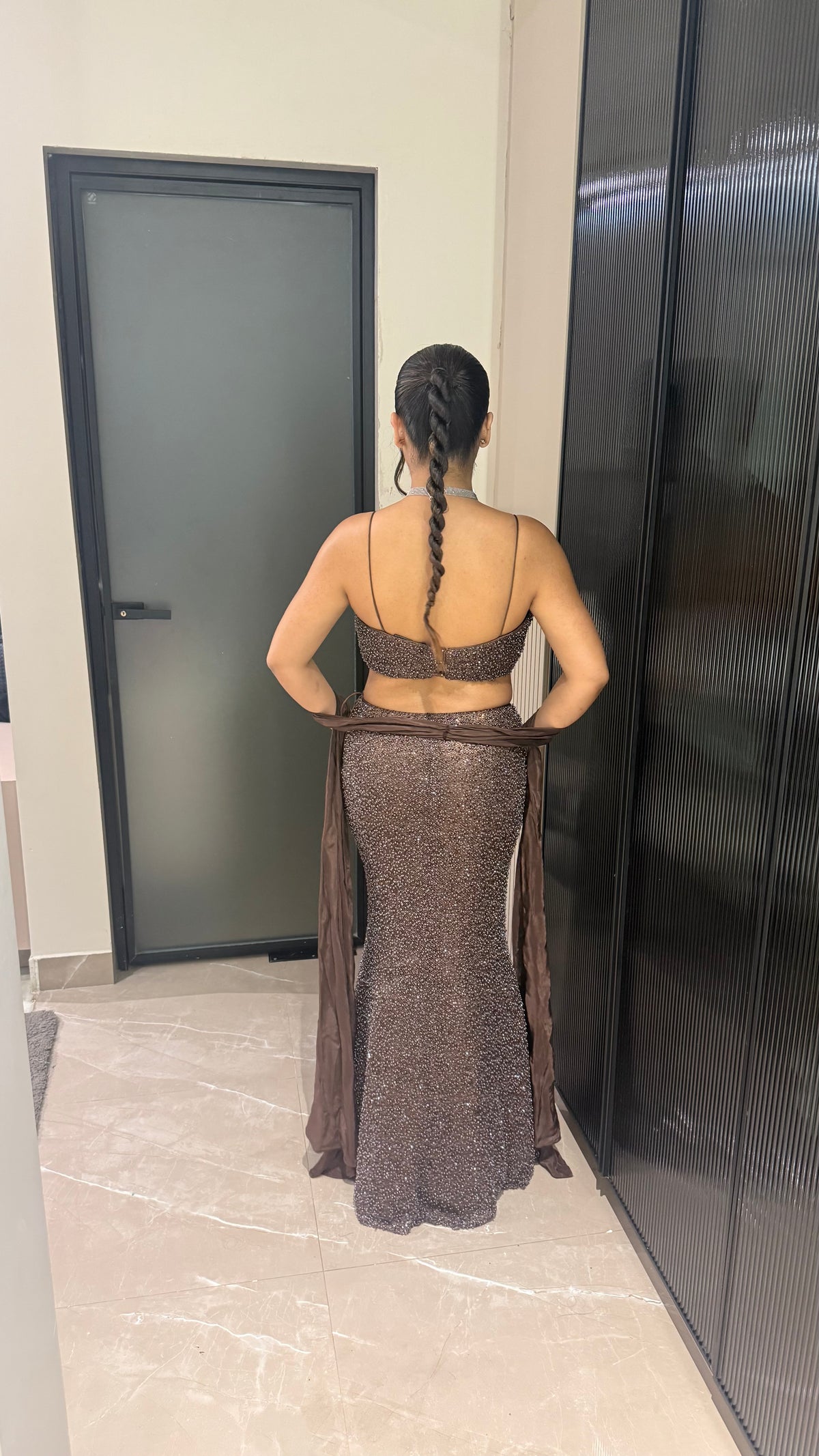Pearl Embellished Fish Cut Lehenga | Net Fabric | Sizes Up To 42