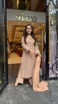 Luxury Georgette Suit Set with Sequin & Hand Bead Work | Premium Designer Ethnic Wear