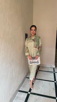 Hand-Painted Linen Coord Set