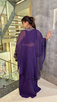 Elegant Indo-Western Set with Dabka, Sequin & Zardosi Work