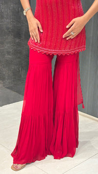 Elegant Georgette Suit with Sequin, Cutdana & Pearl Detailing