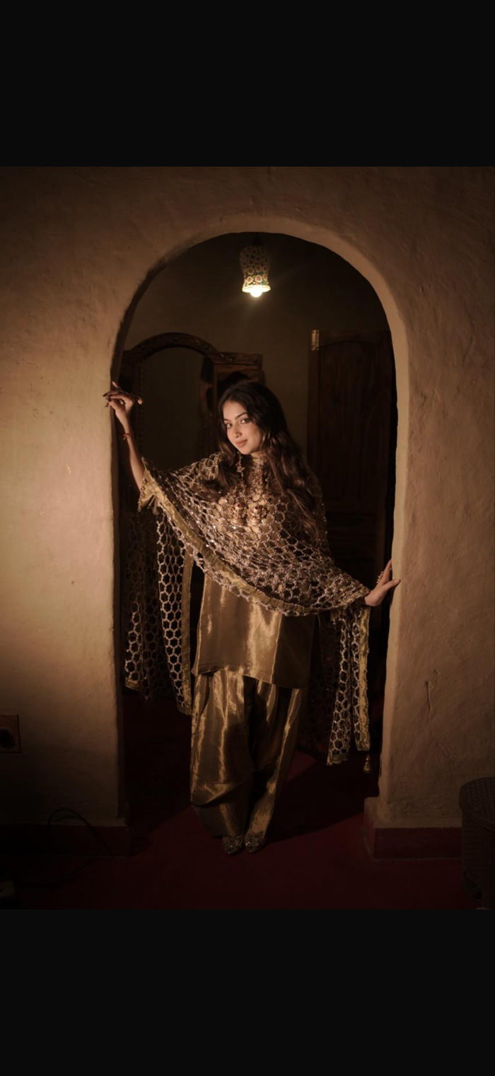 Shimmer Silk Suit Set