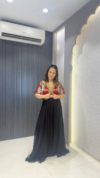 Ivory Handwork Indo Set with Statement Jacket