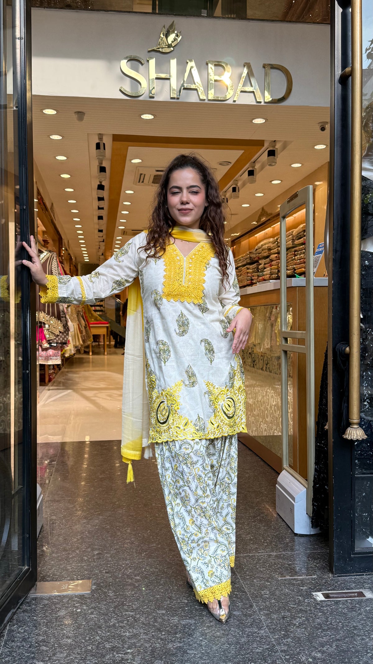 Budget-Friendly Printed Cotton Suit Set with Farshi Salwar & Thread Embroidery | Up to Size 44
