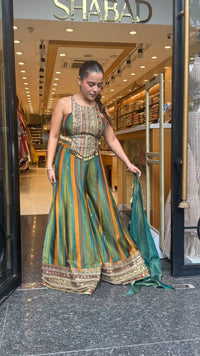 Shimmer Tissue Indo-Western Outfit | Sizes Up to 42