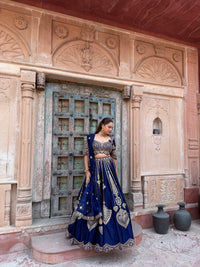 Tafta silk fabric | sequence and dori work