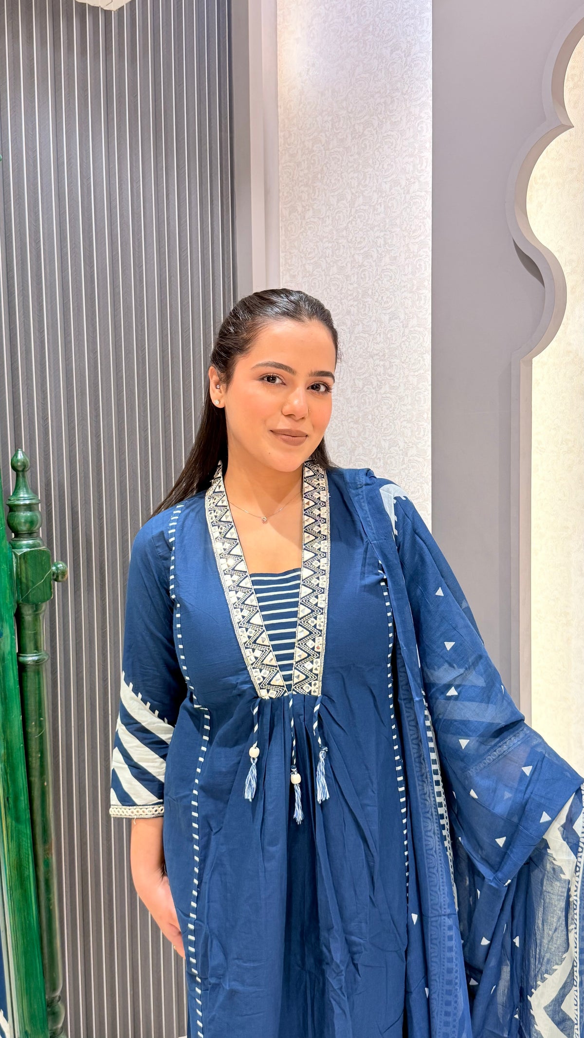 Printed Cotton Suit Set