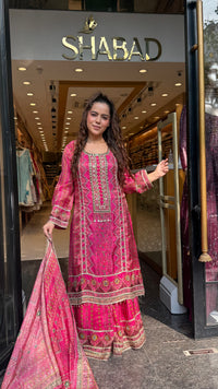 Women’s Shimmer Tissue Suit Set | Pearl, Cutdana & Zarkan Work | Premium Ethnic Wear