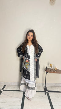 Printed Pakistani Cotton Suit with Lace Work | Budget-Friendly Ethnic Wear | Sizes Up to 46