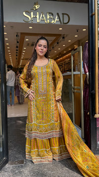 Women’s Shimmer Tissue Suit Set | Pearl, Cutdana & Zarkan Work | Premium Ethnic Wear