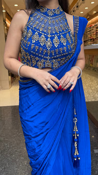 Premium Crepe Drape Saree