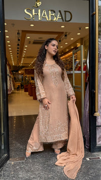 Luxury Georgette Suit Set with Sequin & Hand Bead Work | Premium Designer Ethnic Wear