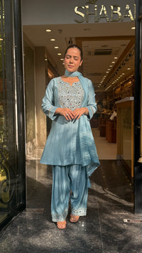 Budget Friendly Maheshwari Cotton Suit with Mirror Work | Up to Size 46