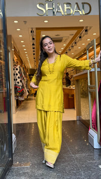 Rayon Cotton Farshi Salwar Coord Set with Lace Work