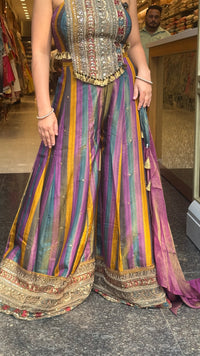 Shimmer Tissue Indo-Western Outfit | Sizes Up to 42