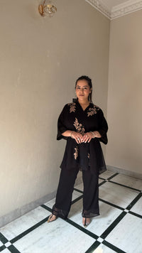 Designer Coord Set with Patch Work & Cutdana Detailing