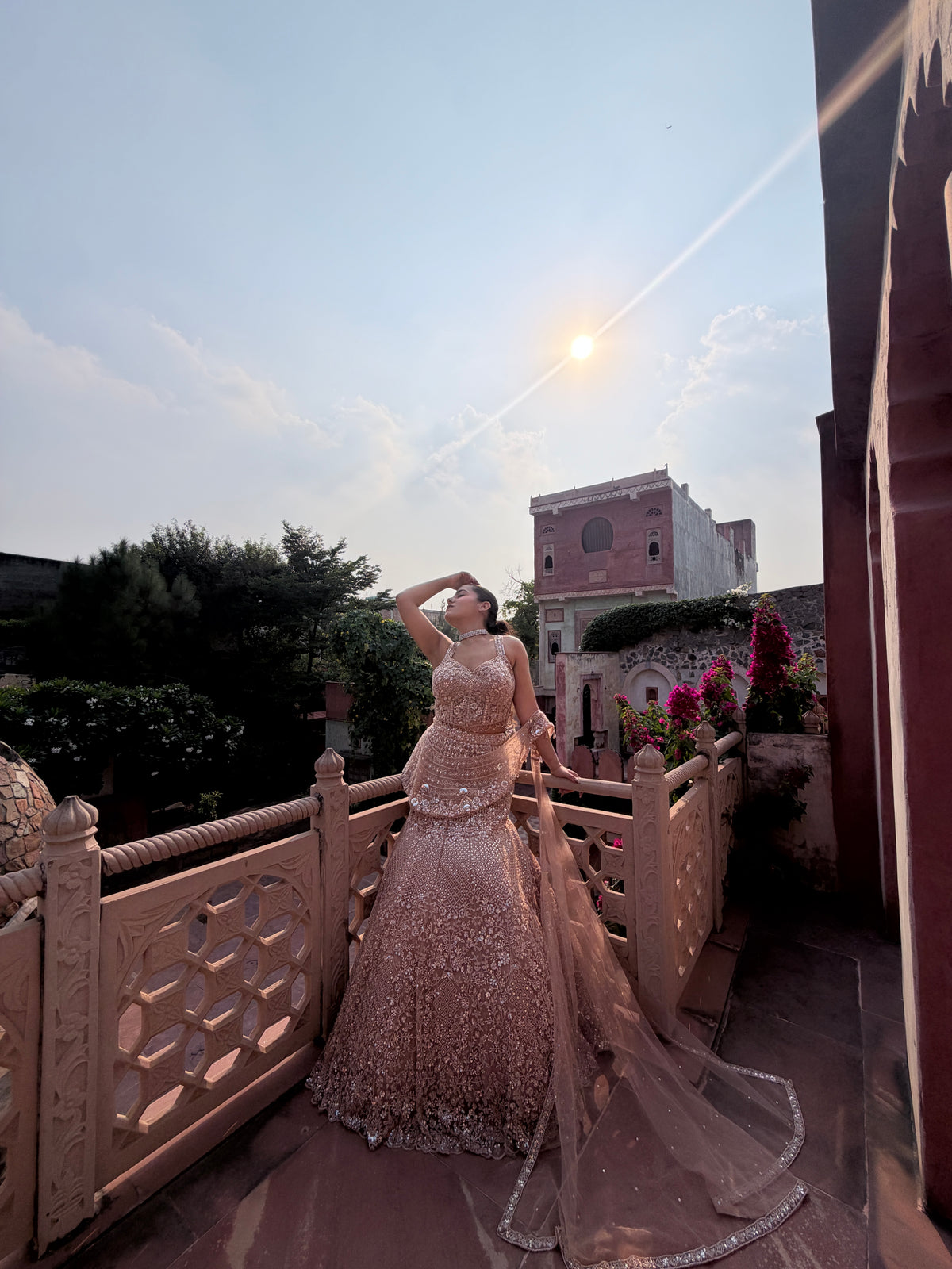Fish-Cut Lehenga with Beads, Pearls & Sequin Work | Designer Lehenga