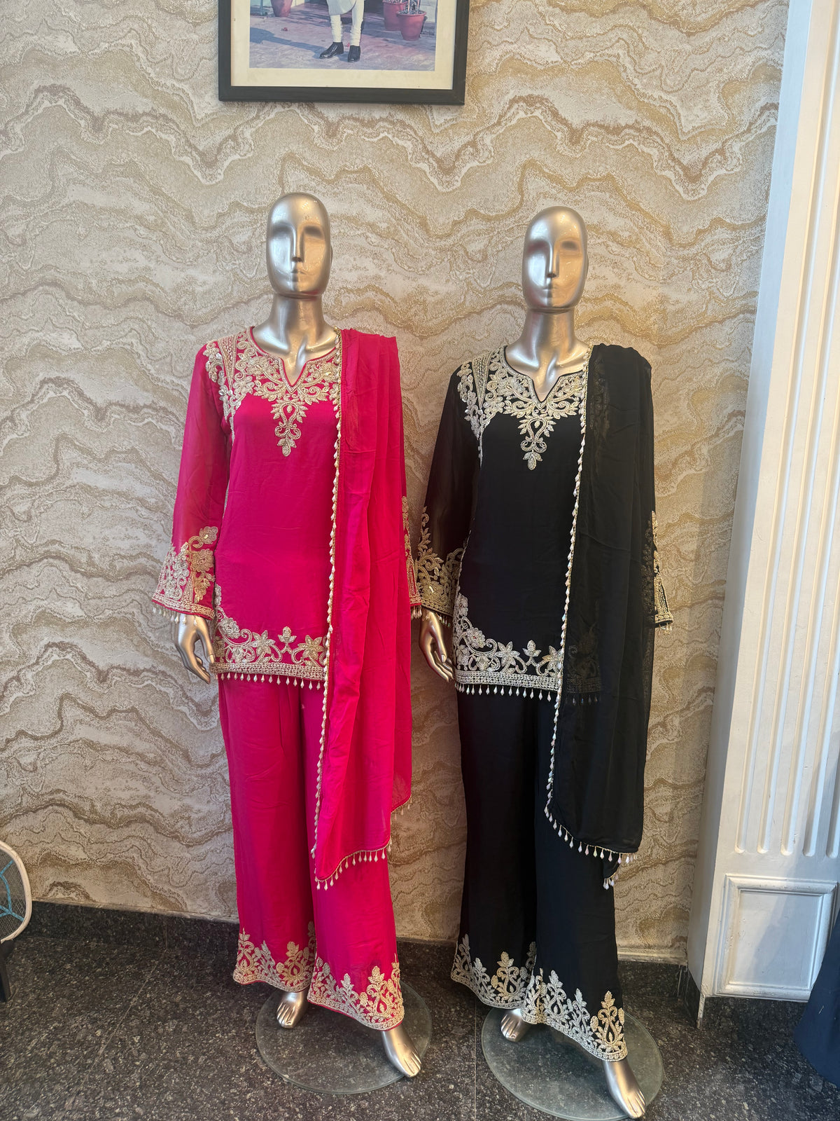 Blue Handwork Suit | Elegant Ethnic Wear for Special Occasions