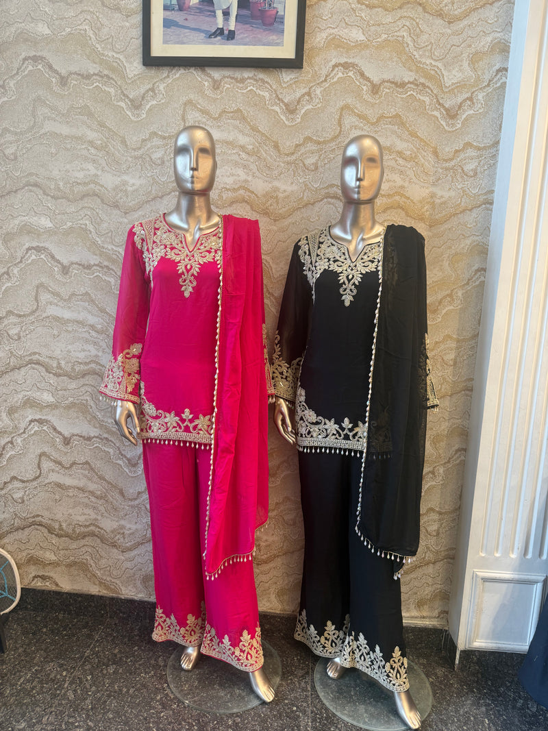 Blue Handwork Suit | Elegant Ethnic Wear for Special Occasions