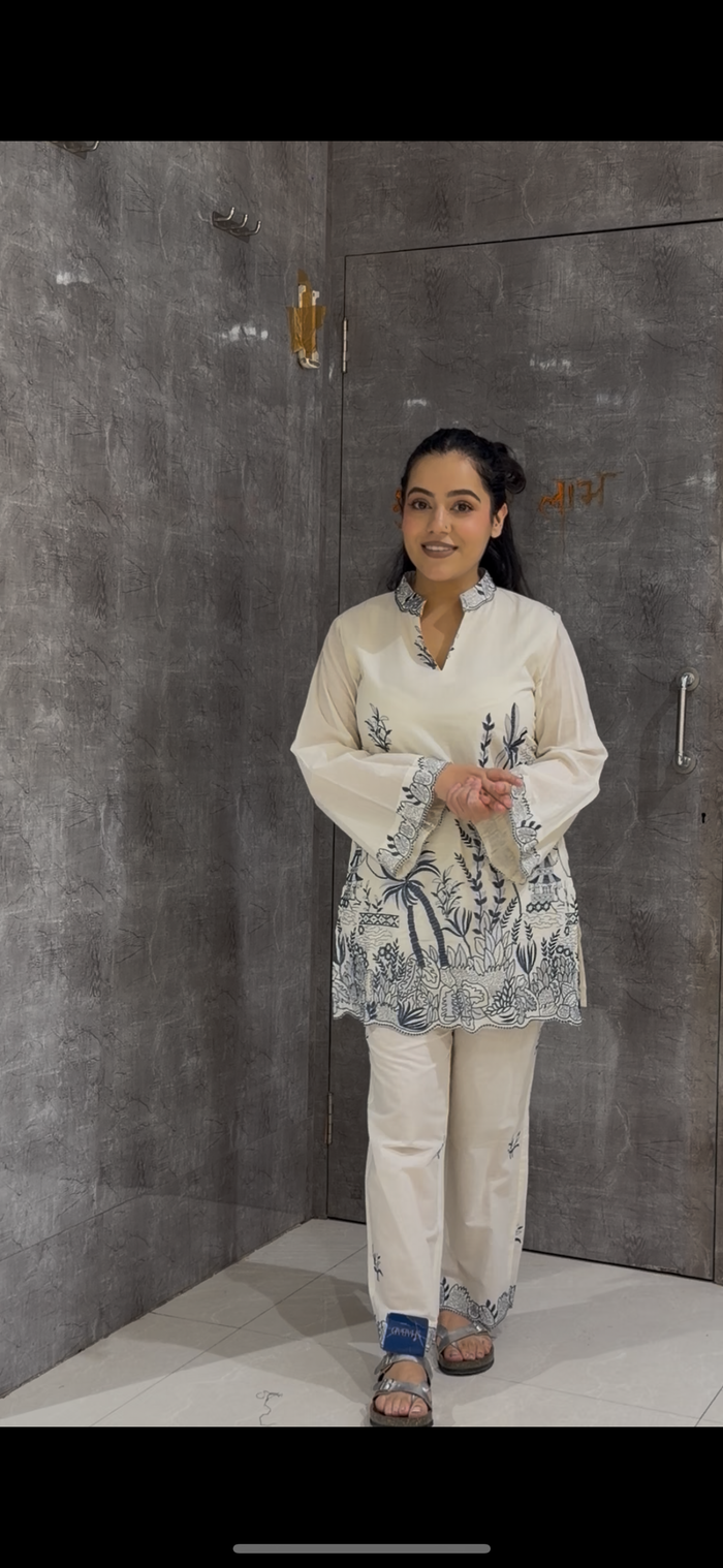 Thread Embroidery Co-Ord Set | Premium Crafted Coord