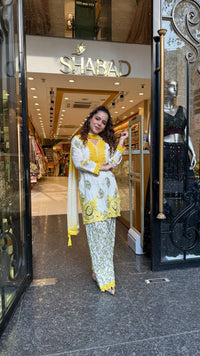Budget-Friendly Printed Cotton Suit Set with Farshi Salwar & Thread Embroidery | Up to Size 44