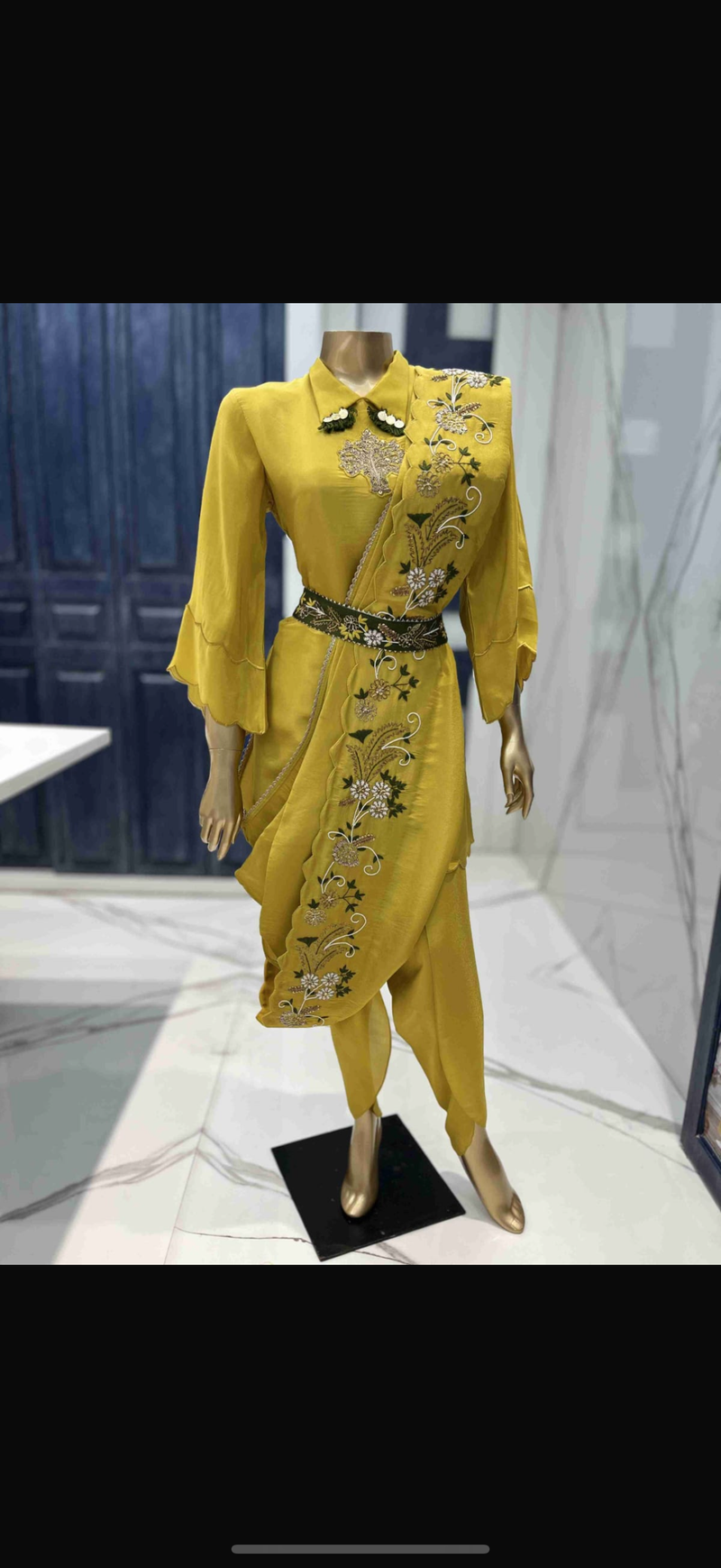 Boho Handwork Indowestern Set with Dhoti Pants