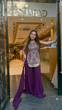 Designer Dori Sequin Cutdana Suit Set