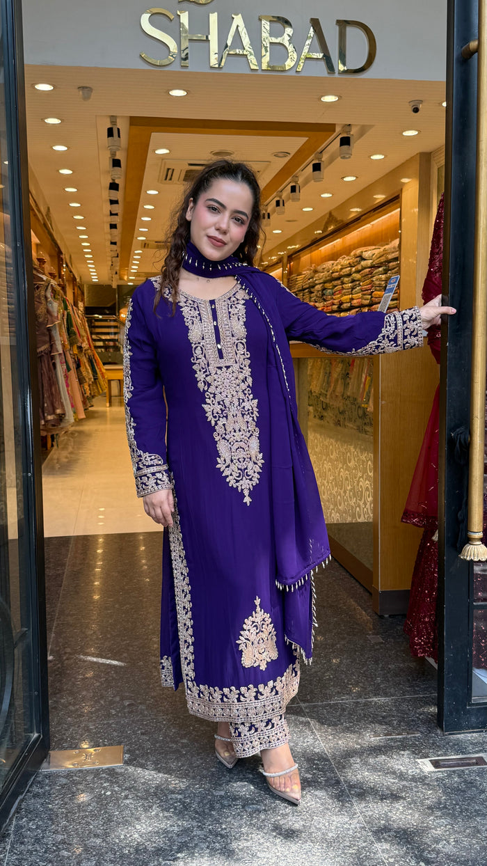 Beads Handwork Georgette Suit Set