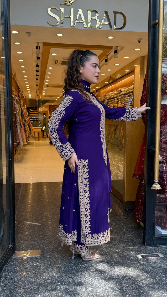 Beads Handwork Georgette Suit Set