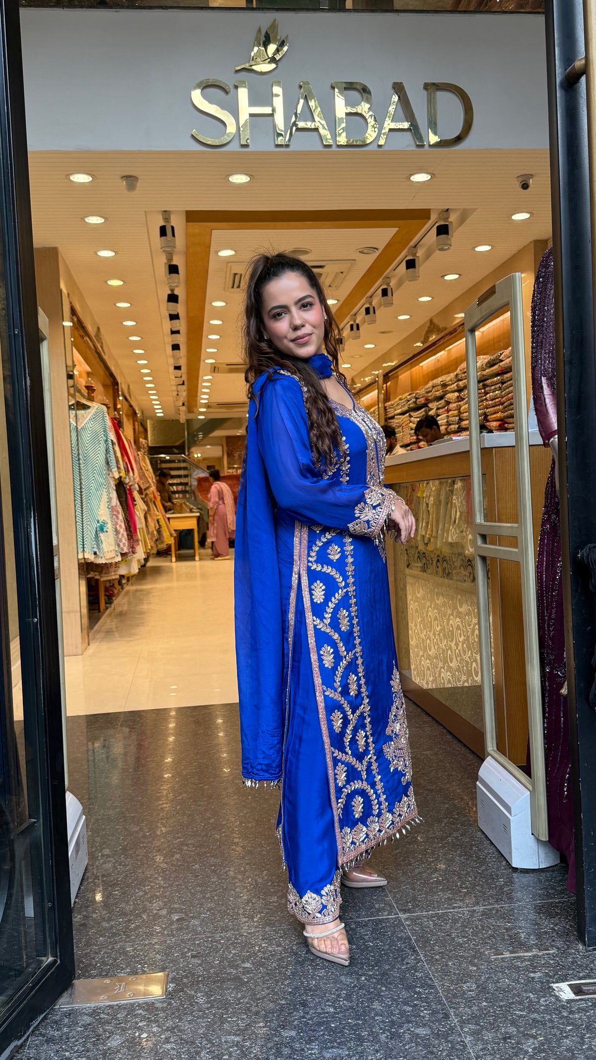 Chinon Beads Work Suit Set | Premium Ethnic Wear | Up to Size 46