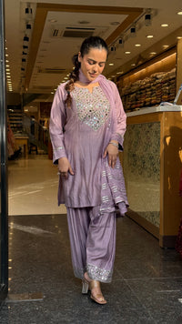 Budget Friendly Maheshwari Cotton Suit with Mirror Work |