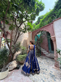 Tafta silk fabric | sequence and dori work