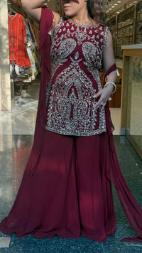 Designer Dori Sequin Cutdana Suit Set