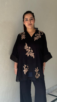 Designer Coord Set with Patch Work & Cutdana Detailing