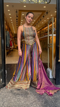 Shimmer Tissue Indo-Western Outfit | Sizes Up to 42
