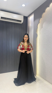 Ivory Handwork Indo Set with Statement Jacket