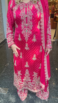 Elegant Beads Work Khadi Georgette Suit Set | Designer Ethnic Wear