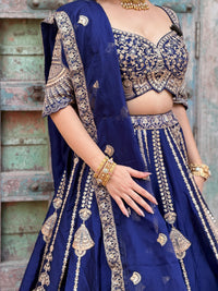 Tafta silk fabric | sequence and dori work
