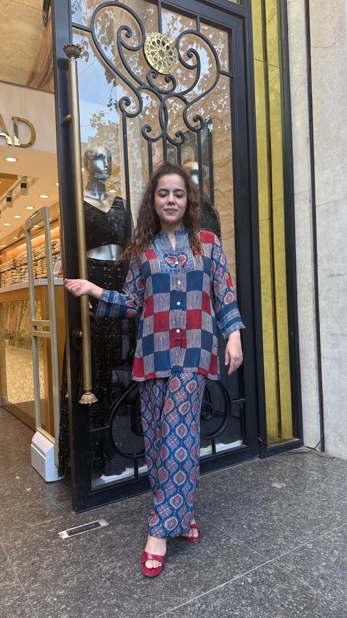 Digital Print Co-Ord Set in Soft Indian Crepe Fabric