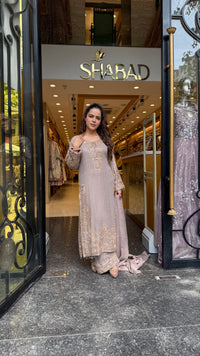 Luxury Georgette Suit Set with Sequin & Hand Bead Work | Premium Designer Ethnic Wear