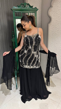 Handcrafted Sequin, Beeds and Pearl  Work Suit Set – Elegant Ethnic Wear