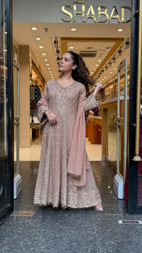 Georgette Sequin & Beads Work Suit Set | Up to Size 44 | Festive & Party Wear
